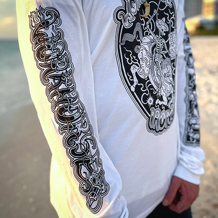 Guy Le x Workhorse Long Sleeve T-Shirt - WHITE