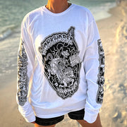Guy Le x Workhorse Long Sleeve T-Shirt - WHITE