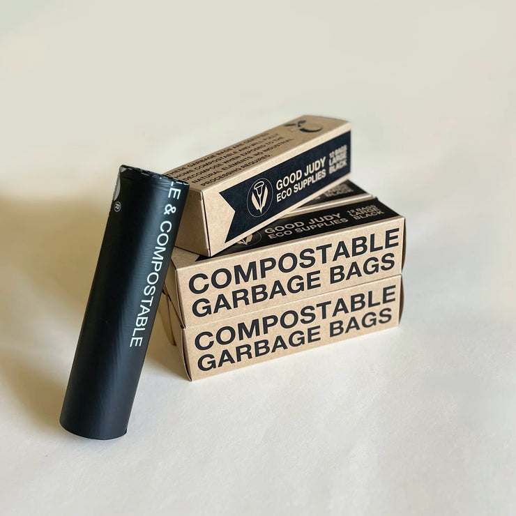 Good Judy Compostable Large Black Garbage Bags