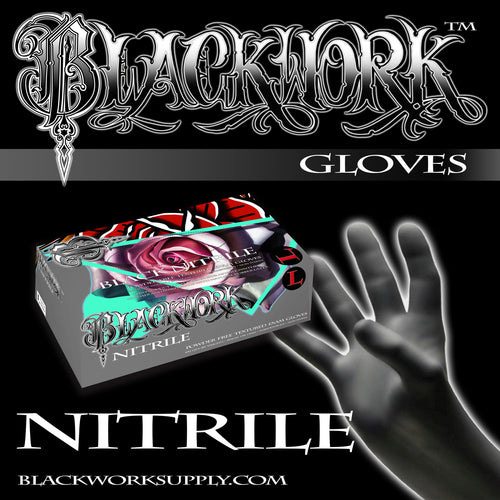 Blackwork Guantes de Nitrilo Negro Caja de 1000