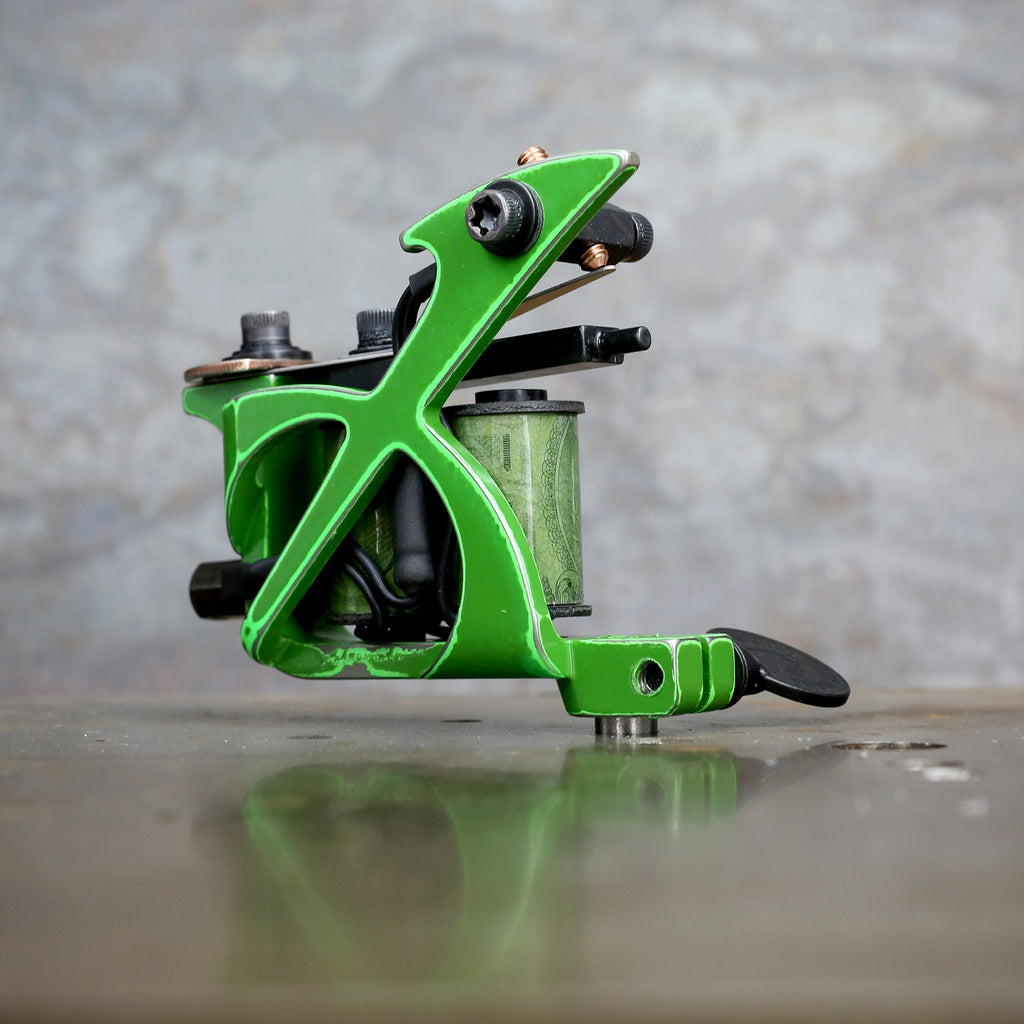 Aaron Cain Roundback Shader - Distressed Green – Workhorse Irons