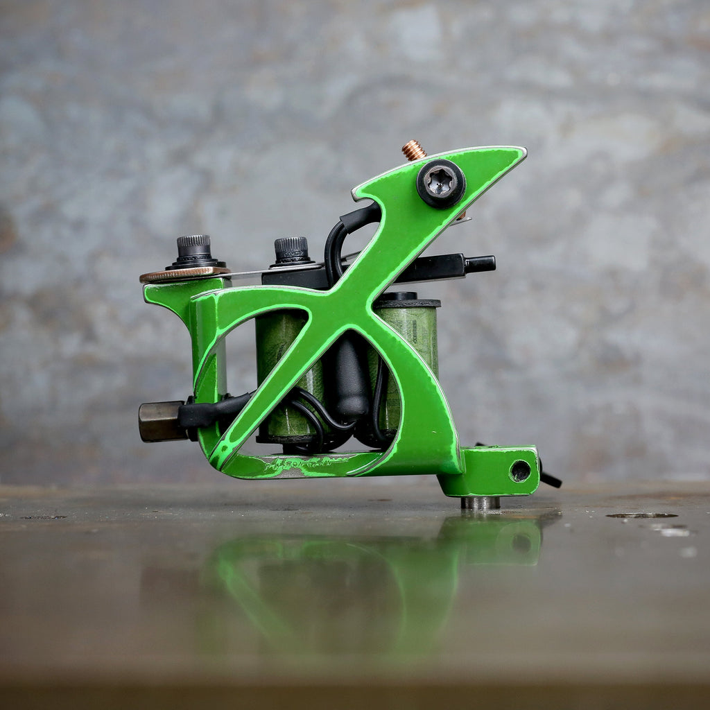 Aaron Cain Roundback Shader - Distressed Green – Workhorse Irons