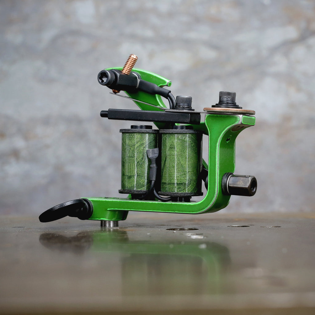 Aaron Cain Roundback Shader - Distressed Green – Workhorse Irons