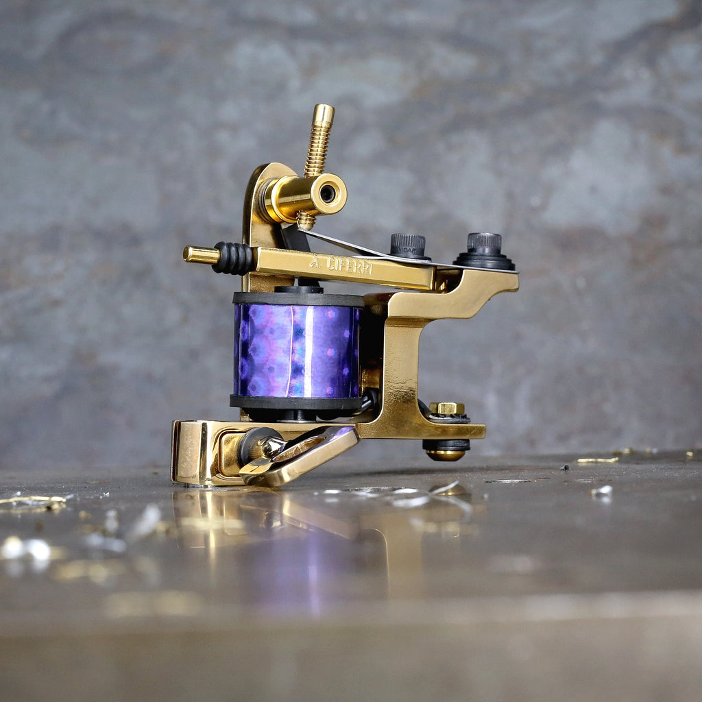poison 　Adam Ciferri タトゥーマシン ライナー レア Limited Adam Ciferri V3 Ghost Dog Liner - Gold x Gold – Workhorse
