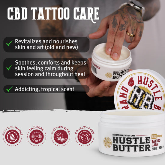 Hustle Butter CBD Tattoo Balm (1000MG CBD)