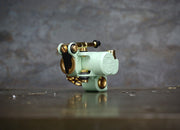 Dan Kubin Sidewinder 46er -  FEATHERWEIGHT Seafoam x Gold Aluminum RCA + Clip Cord