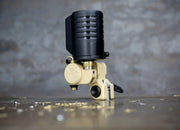 Dan Kubin Sidewinder 46er -  FEATHERWEIGHT Sand x Black Aluminum RCA + Clip Cord