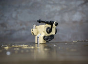 Dan Kubin Sidewinder 46er -  FEATHERWEIGHT Sand x Black Aluminum RCA + Clip Cord
