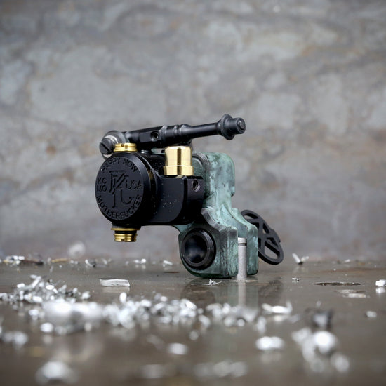 Dan Kubin Sidewinder 46er -  Verdigris x Black RCA + Clip Cord