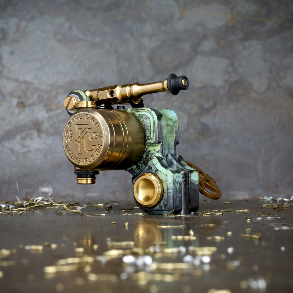 Dan Kubin Sidewinder 46er - Verdigris x Gold – Workhorse Irons