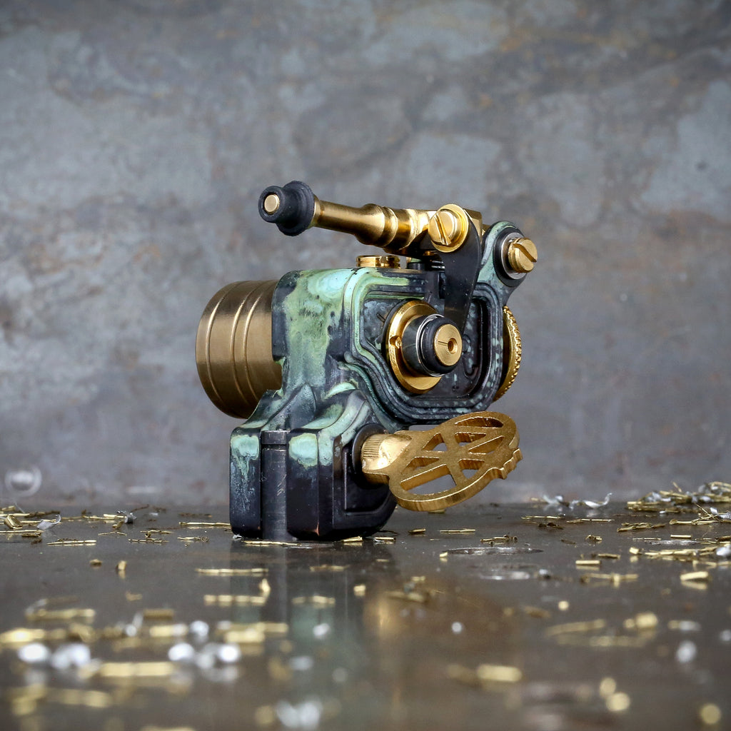 Dan Kubin Sidewinder 46er - Verdigris x Gold – Workhorse Irons