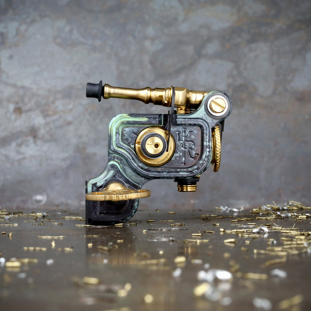 Dan Kubin Sidewinder 46er - Verdigris x Gold – Workhorse Irons