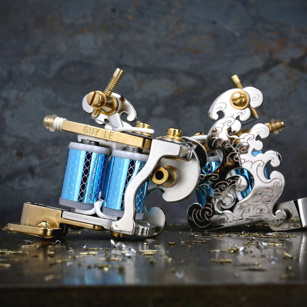 Guy Le WAVE Liner and Shader PAIR - Nickel x Gold ENGRAVED – Workhorse ...