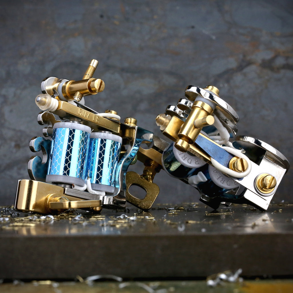 Guy Le WAVE Liner and Shader PAIR - Nickel x Gold ENGRAVED – Workhorse ...