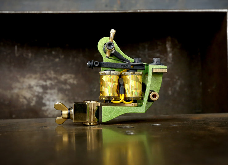 Limited Mike Pike x Destroy Troy Teacup Liner - Green x Gold