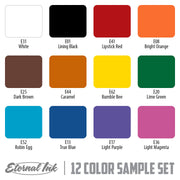 12 Color Sample Set 1oz