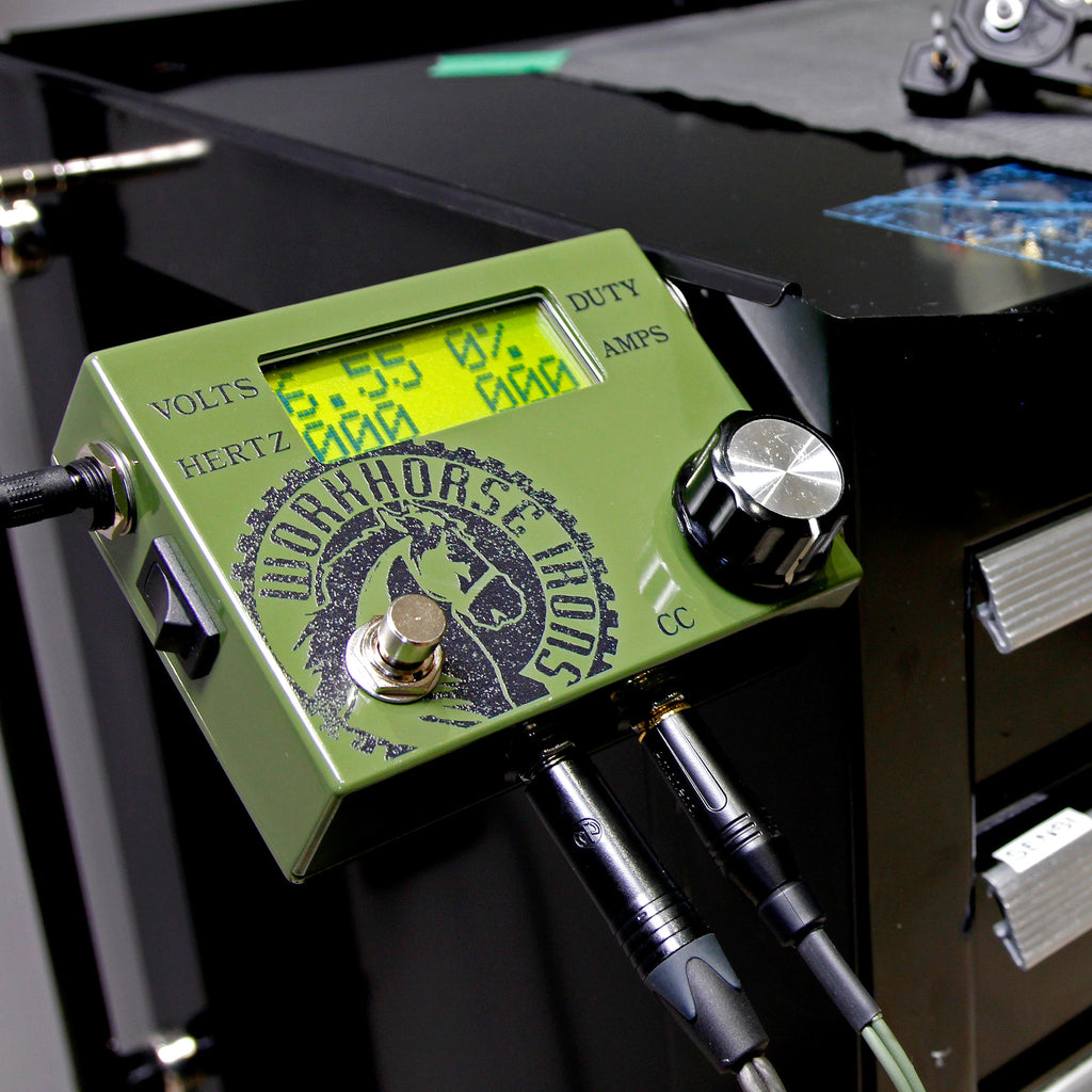 Custom Workhorse Deluxe Metered Tattoo Power Supply V2 – Workhorse