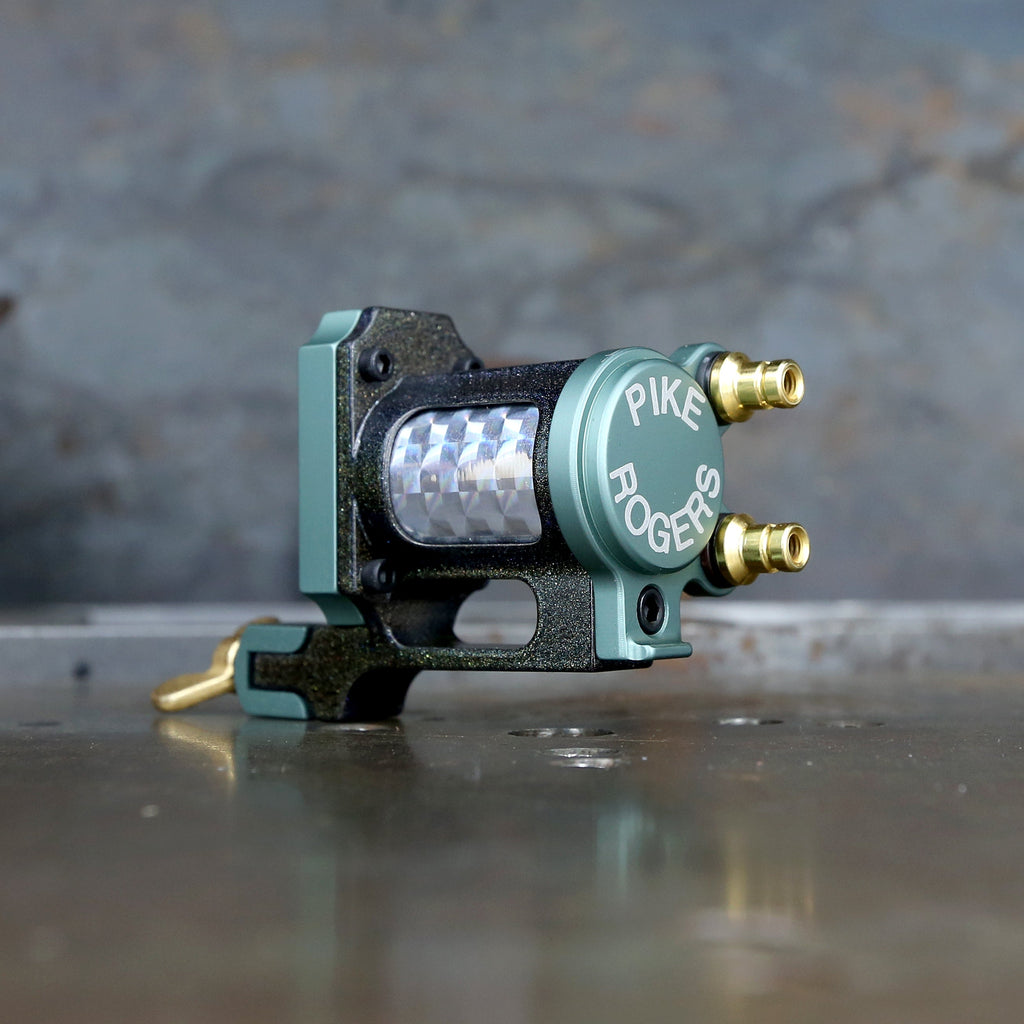 Limited Pike x Rogers Slider Rotary - Rainbow Green & Gold