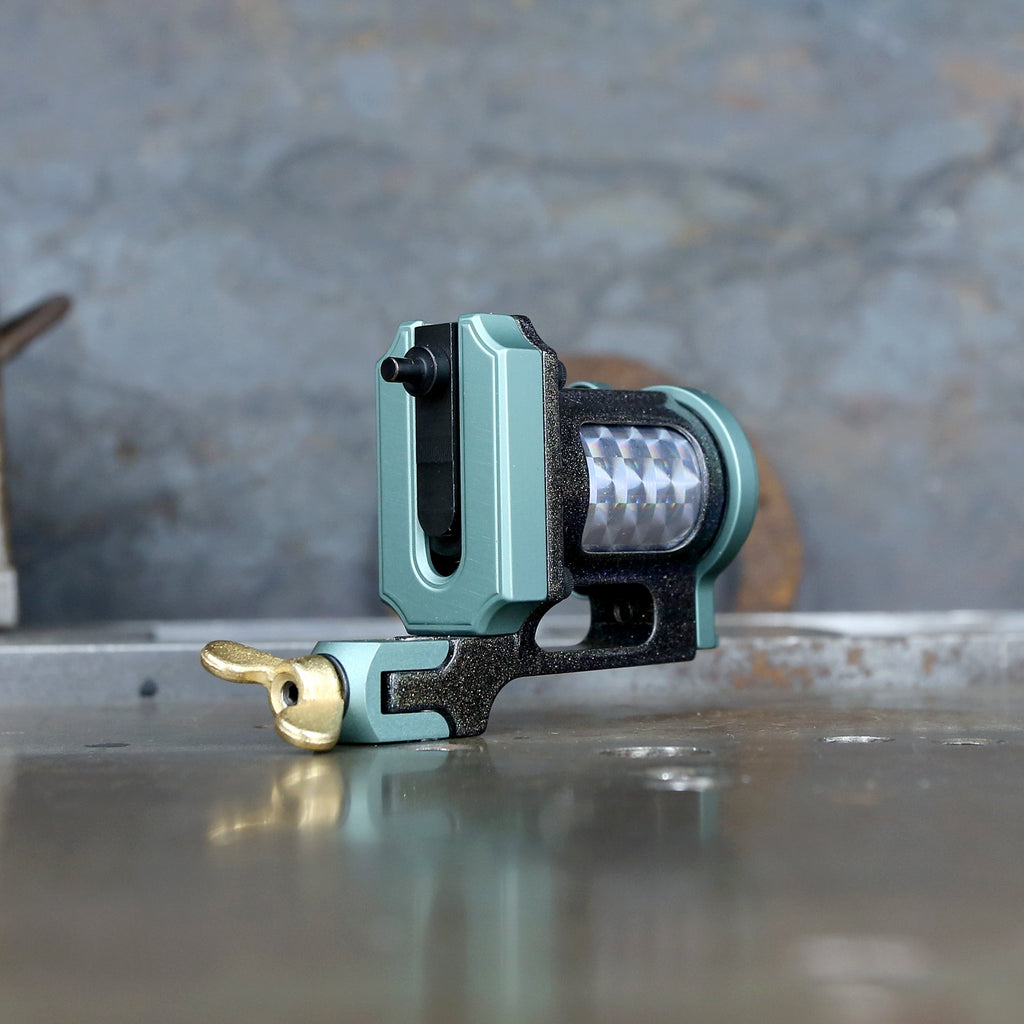 Limited Pike x Rogers Slider Rotary - Rainbow Green & Gold